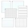 TREND Papers  Grids WipeOff Charts Chart Classroom Decor 17 x 22 Set of 6