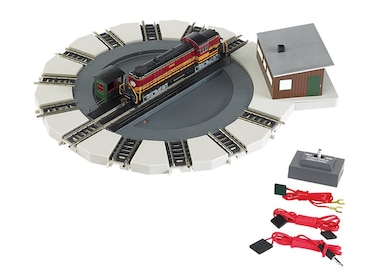 Bachmann Industries Motorized Turntable Train Car N ScaleSilver