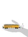 Bachmann Industries 1860  1880 Passenger Cars  Combine  Durango  Silverton 213 Yellow Black  Silver