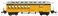 Bachmann Industries 1860  1880 Passenger Cars  Combine  Durango  Silverton 213 Yellow Black  Silver