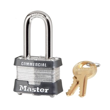 Master Lock 3KALF Outdoor Padlock with Key 1 PackSilver