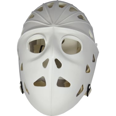 Mylec Adult Street Hockey Goalie Mask  HighImpact  Ventilation Holes  Adjustable Straps White Large  Street Hockey OnlyHalloween Mask