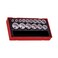 Teng Tools 15 Piece 12 Inch Drive SAE 12 Point RegularShallow Socket Set 381 14  TT1215AF Silver