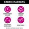 Tulip Fashion Markers 33586 Mrkt Multi Opaque 6Pk Primary As Detailed 1 Count Pack of 1