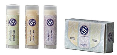 Soapwalla  Lip Locked Organic Lip Balm Trio  Vegan CrueltyFree Clean Skincare 3 Pack 017 oz  5 ml