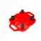Cosom Scooter Board 12 Inch Childrens Sit  Scoot Board With 2 Inch NonMarring Nylon Casters  Safety Guards for Physical Education Class Sliding Boards with Safety Handles Red