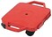 Cosom Scooter Board 12 Inch Childrens Sit  Scoot Board With 2 Inch NonMarring Nylon Casters  Safety Guards for Physical Education Class Sliding Boards with Safety Handles Red