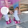 CHICAGO Skates Premium White Quad Roller Skates for Girls Beginners Classic Adjustable HighTop Design for Indoor or Outdoor Skates and Roller Derby