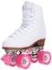 CHICAGO Skates Premium White Quad Roller Skates for Girls Beginners Classic Adjustable HighTop Design for Indoor or Outdoor Skates and Roller Derby