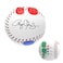 SC Products Inc Roger Clemens Pitching Trainer  Color Coded Finger Placement Marks  Instructional Booklet Included