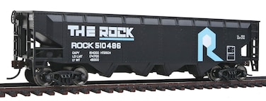 Walthers Trainline HO Scale Model Rock Island Offset Hopper BlackBlueWhite