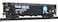 Walthers Trainline HO Scale Model Rock Island Offset Hopper BlackBlueWhite