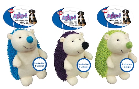 Ethical Pets Gigglers Hedgehog Dog Toy 65Inch Assorted