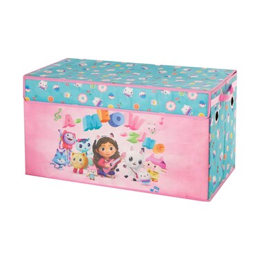 Idea Nuova Gabbys Dollhouse Collapsible Childrens Storage Trunk Durable with Soft Lid 285x145x16