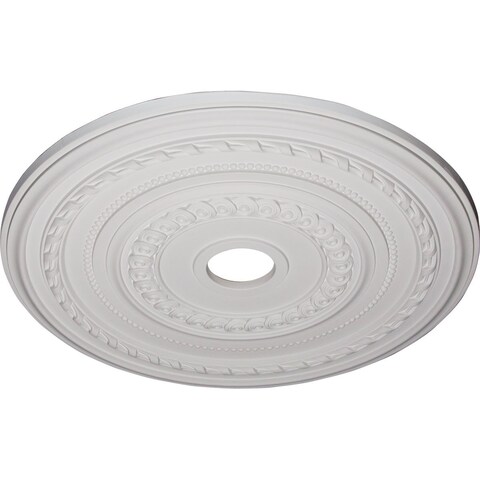 Ekena Millwork CM25CO Cole Ceiling Medallion 25 38OD x 3 38ID x 1 38P Factory Primed