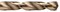 Chicago Latrobe 1U202 550 Series Cobalt Steel Jobber Length Drill Bit Set with Metal Case Gold Oxide Finish 135 Degree Split Point Wire Size 60piece 60  1