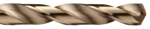 Chicago Latrobe 1U202 550 Series Cobalt Steel Jobber Length Drill Bit Set with Metal Case Gold Oxide Finish 135 Degree Split Point Wire Size 60piece 60  1