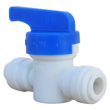 LASCO 196501 Straight Shut Off Valve Pushin Fitting with 14Inch OD Tubing Plastic