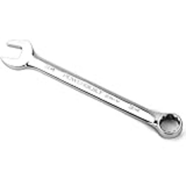 Powerbuilt 34inch SAE Combination Wrench 12 Point Double Ended Box and Open End 15 Degree Offset Polished 644147