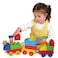 Edushape TrainThemed Soft Baby Blocks for Toddlers 13 30 Pieces  Easy Storage in PVC Bag  EduBlocks Soft Blocks Foam Blocks  Stacking Blocks Building Blocks for Daycares and Preschools