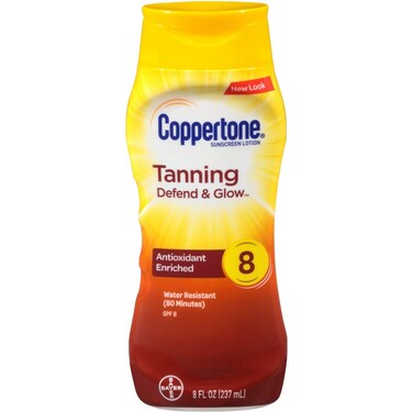 Coppertone Sunscreen Lotion SPF 8 8 fl oz Pack of 2