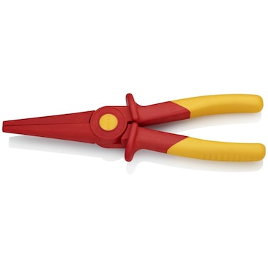 KNIPEX Tools 98 62 02 Flat Nose Plastic Pliers 1000V Insulated Orange