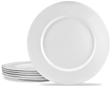 Calypso Basics by Reston Lloyd Melamine Dinner Plate Set of 6 White