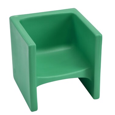 Childrens Factory 3in1 Cube Chair for Kids Flexible Seating Classroom Furniture 1Pack Green