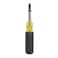 Klein Tools VDV001081 MultiBit Screwdriver Punchdown Screwdriver BayonetedStyle MultiTool with HeavyDuty Blade Barrel for Bit Storage