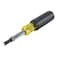 Klein Tools VDV001081 MultiBit Screwdriver Punchdown Screwdriver BayonetedStyle MultiTool with HeavyDuty Blade Barrel for Bit Storage