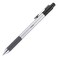 TUL BP3 Ballpoint Retractable Fine Point 08 mm Silver Barrel Black Ink Pack Of 12