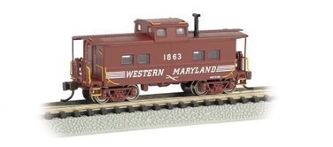Bachmann Industries 1863 Northeast Steel Caboose Western Maryland Speed Lettering Train Car N Scale