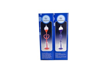 Colorful Office Thinking Hand Boiler Glass Science Energy Transfer Children Science Experiment Love Birds Color Meter Hand Boiler 2 Pcs PurpleRed by CH Solutions