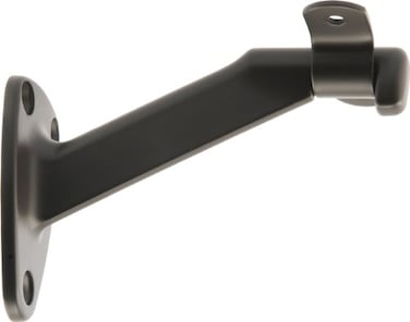 Hardware Essentials 853414 Extended Neck Bracket Oil Rubbed Bronze 1 Pack Handrail Black