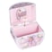 Broadway Gift Co Fairy Princess Pearl Pink 6 x 5 Inch Jewelry Ballerina Music Box Plays Tune Swan Lake