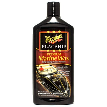 Meguiars Flagship Premium Marine Wax M6316  Synthetic RV and Boat Wax  Durable Fiberglass and Gel Coat Protection for a LongLasting Shine  ProfessionalGrade Wax with UV Protection 16 Oz Liquid