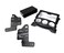 Scosche NN1665B Compatible with 200919 Nissan 370Z ISO Double DIN  DINPocket Dash Kit Black