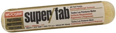 Wooster Brush R24114 SuperFab Roller Cover 34Inch Nap 14Inch  Yellow