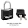 Master Lock 131D Covered Aluminum Keyed Padlock One Pack Black