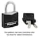 Master Lock 131D Covered Aluminum Keyed Padlock One Pack Black