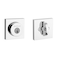 Kwikset 158 Milan Deadbolt Lock Polished Chrome Square Exterior Keyed Front Entry Door Pick Resistant SmartKey Rekey Security Single Cylinder Dead Bolt with Microban Protection