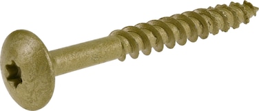 Power Pro 47875 Lag Screws 516 x 3 Star Drive Construction Lag Screws Rust Resistant Ceramic Coated Bronze 5lb Tub 150 pcs