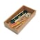 Lipper International 8185S Bamboo Wood Stacking Drawer Organizer Box 6 x 12