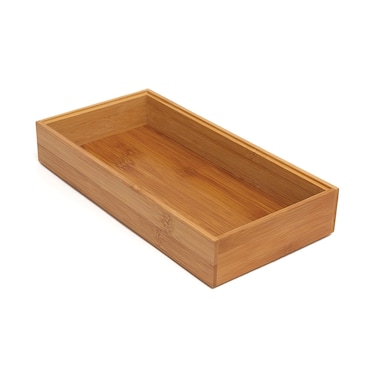 Lipper International 8185S Bamboo Wood Stacking Drawer Organizer Box 6 x 12