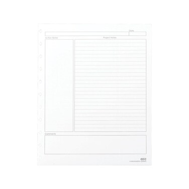 Staples Arc Notebook Project Planner Filler Paper Lettersized White 50 Sheets