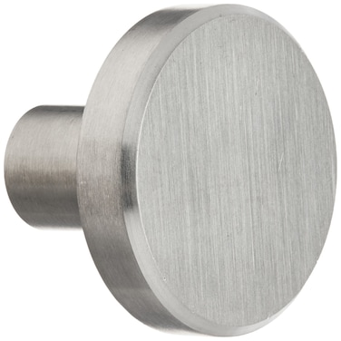 Laurey 89301 Cabinet Hardware Stainless Steel Knob 112Inch Silver