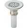 Elkay LK18 312 Drain with Nickel Plated Brass Body Strainer and Tailpiece Chrome