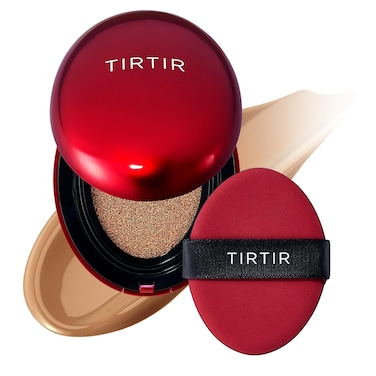TIRTIR Mask Fit Red Cushion Foundation  Full coverage Weighless Skin fit Satin Glow Finish Korean cushion foundation 34N Pecan 063 Fl Oz Pack of 1