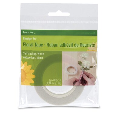 FloraCraft Floral Tape 05 Inch x 60 Feet White