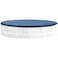 INTEX 28030E Pool Cover For 10ft Round Metal Frame Pools  Includes Rope Tie  Drain Holes  10in Overhang  Snug Fit